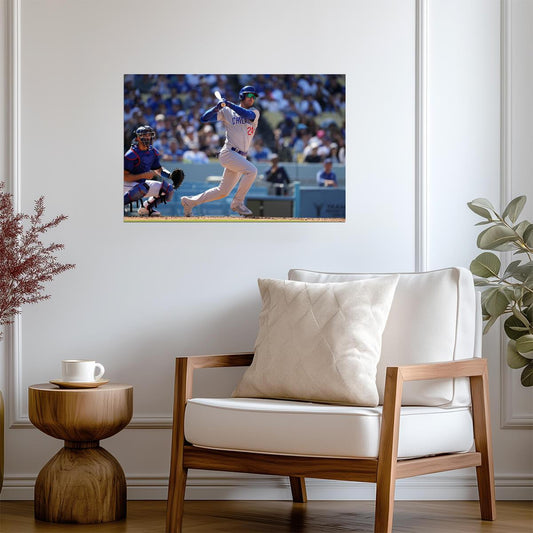 Cody Bellinger Chicago Cubs | At Bat Photo | Baseball Star Poster - Sports Poster