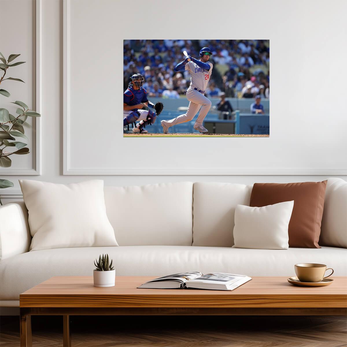 Cody Bellinger Chicago Cubs | At Bat Photo | Baseball Star Poster - Sports Poster