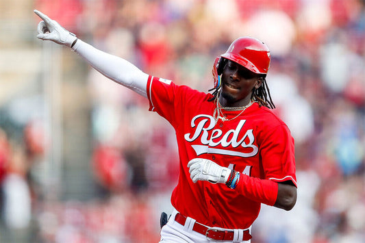 Elly De La Cruz Cincinnati Reds | Game Celebration | Baseball Star Poster - Sports Poster