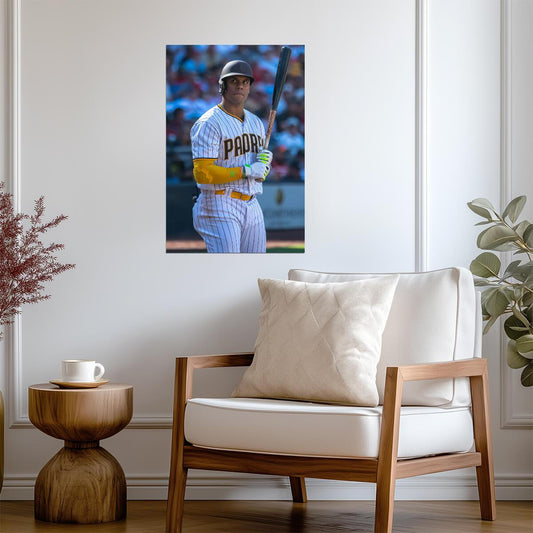 Juan Soto San Diego Padres | At Bat Photo | Baseball Star Poster - Sports Poster