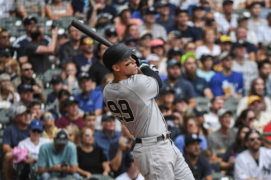 Aaron Judge New York Yankees | Hitting Action Shot | Baseball Star Poster - Sports Poster