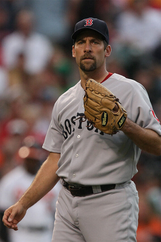 John Smoltz Boston Red Sox | On The Mound | Baseball Hall of Fame Poster - Sports Poster