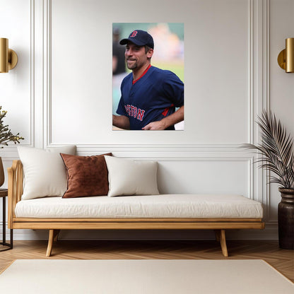 John Smoltz Boston Red Sox | Player Portrait | Baseball Hall of Fame Poster - Sports Poster