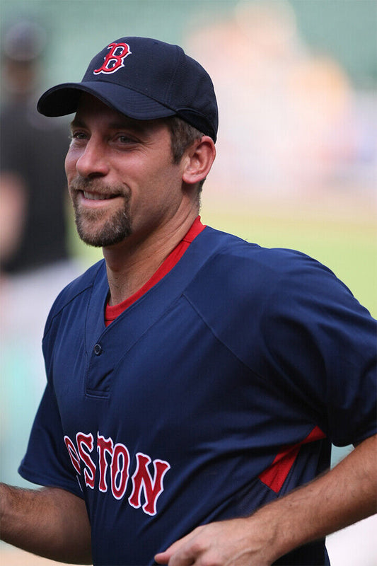John Smoltz Boston Red Sox | Player Portrait | Baseball Hall of Fame Poster - Sports Poster