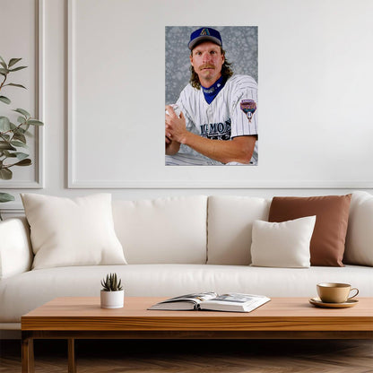 Randy Johnson Arizona Diamondbacks | "The Big Unit" Portrait | Vintage Baseball Poster - Sports Poster