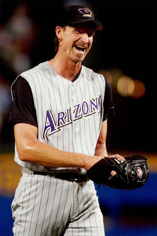 Randy Johnson Arizona Diamondbacks | On The Mound | Vintage Baseball Poster - Sports Poster