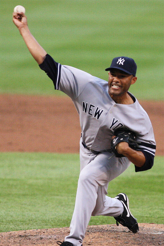 Mariano Rivera New York Yankees | Pitching Action Photo | Baseball Legend Poster - Sports Poster