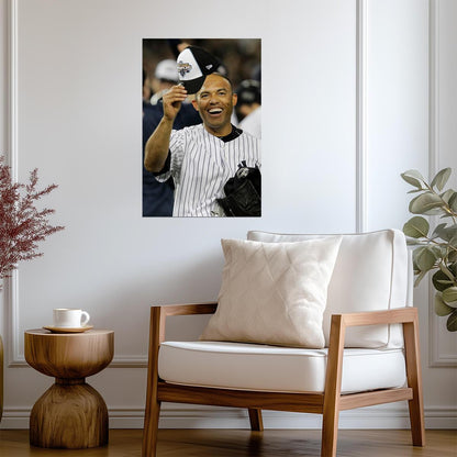Mariano Rivera New York Yankees | Tipping The Cap | Baseball Legend Poster - Sports Poster