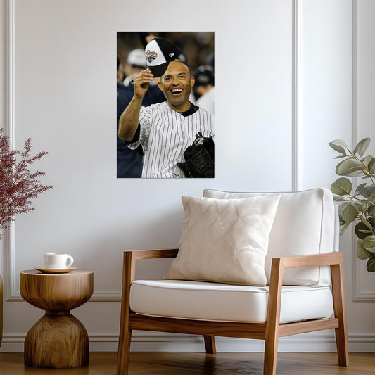 Mariano Rivera New York Yankees | Tipping The Cap | Baseball Legend Poster - Sports Poster