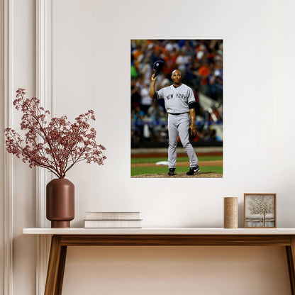 Mariano Rivera New York Yankees | Waving to Crowd | Baseball Legend Poster - Sports Poster