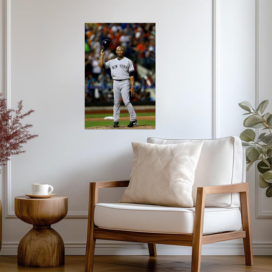 Mariano Rivera New York Yankees | Waving to Crowd | Baseball Legend Poster - Sports Poster