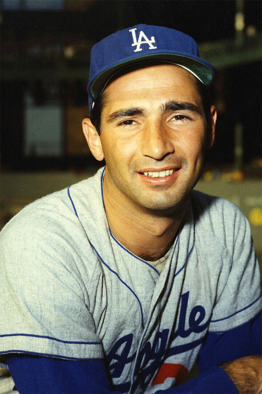 Sandy Koufax Los Angeles Dodgers | Vintage Player Portrait | Baseball Legend Poster - Sports Poster