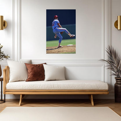 Steve Carlton Philadelphia Phillies | Vintage Pitching Photo | Baseball Legend Poster - Sports Poster