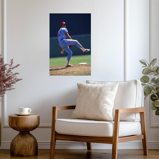 Steve Carlton Philadelphia Phillies | Vintage Pitching Photo | Baseball Legend Poster - Sports Poster