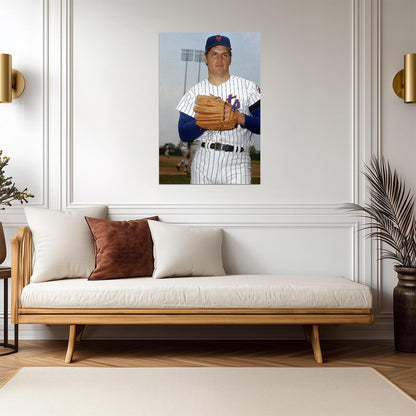 Tom Seaver New York Mets | Vintage Player Photo | Baseball Legend Poster - Sports Poster