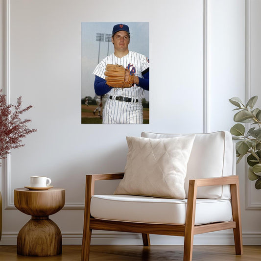Tom Seaver New York Mets | Vintage Player Photo | Baseball Legend Poster - Sports Poster