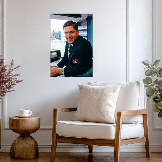 Tom Seaver as Broadcaster | NBC Sports Photo Poster | Baseball Legend Wall Art - Vintage & Retro Poster