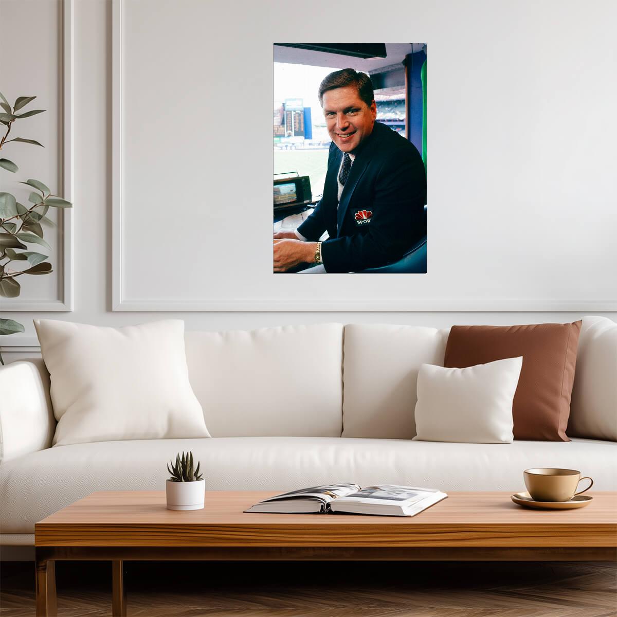 Tom Seaver as Broadcaster | NBC Sports Photo Poster | Baseball Legend Wall Art - Vintage & Retro Poster