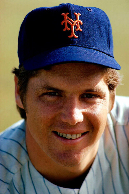 Tom Seaver Portrait | New York Mets Poster | Vintage Sports Photography - Vintage & Retro Poster