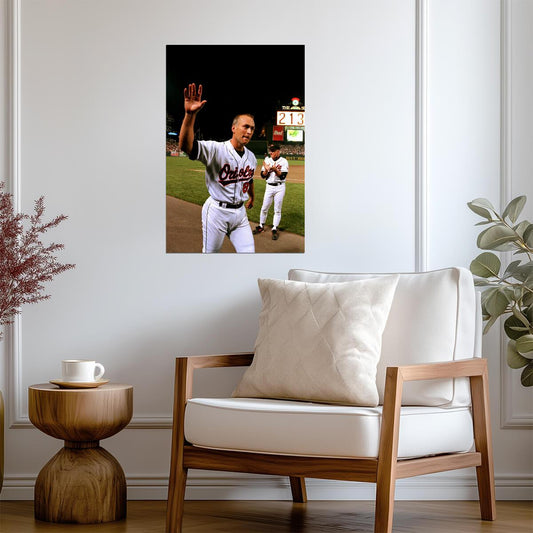 Cal Ripken Jr. Breaks Record | 2131 Consecutive Games | Historic Baseball Poster - Sports Poster