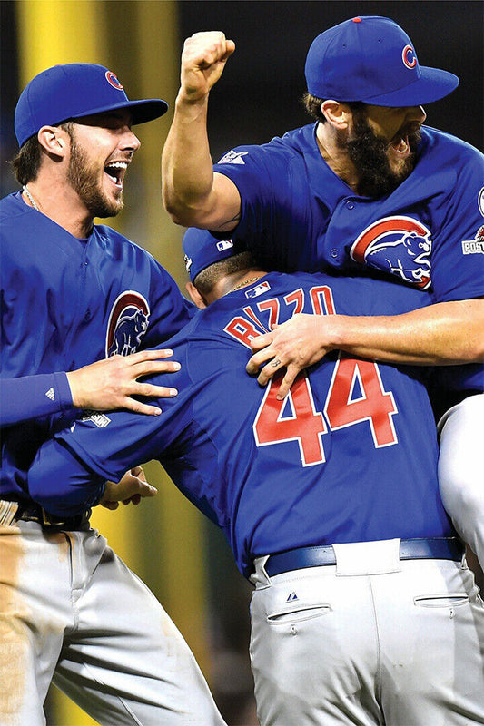 Chicago Cubs 2016 World Series Celebration | Anthony Rizzo Photo | MLB Champions Poster - Sports Poster