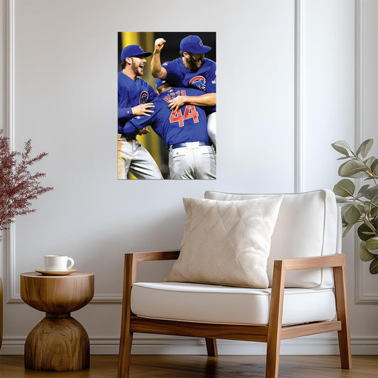 Chicago Cubs 2016 World Series Celebration | Anthony Rizzo Photo | MLB Champions Poster - Sports Poster