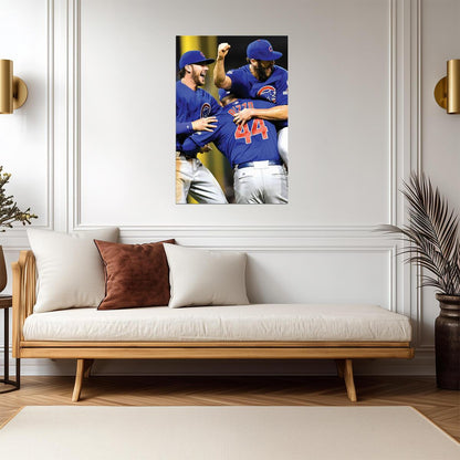 Chicago Cubs 2016 World Series Celebration | Anthony Rizzo Photo | MLB Champions Poster - Sports Poster