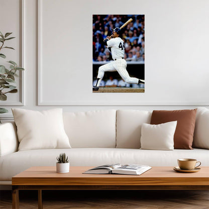 Reggie Jackson New York Yankees | "Mr. October" At Bat | Vintage Baseball Poster - Sports Poster