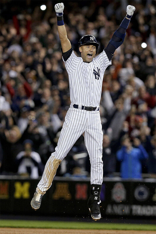 Derek Jeter Final At-Bat | Yankee Stadium Walk-Off | Historic Baseball Poster - Sports Poster