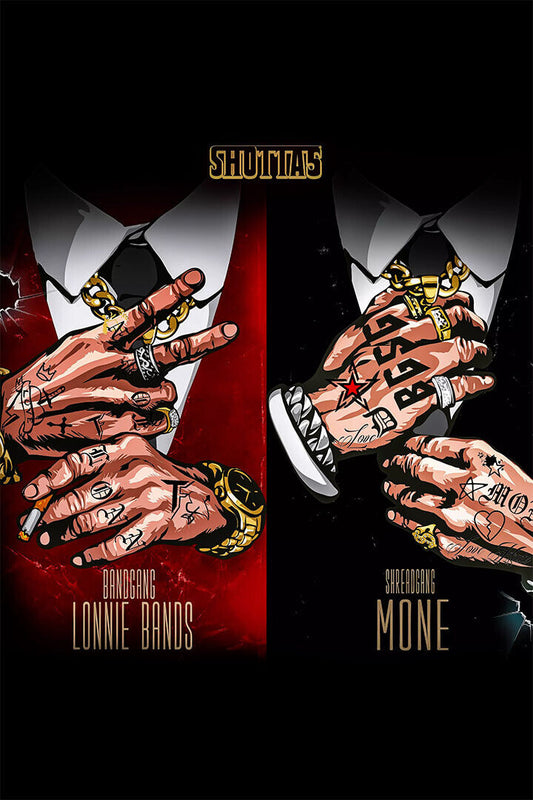 BandGang Lonnie Bands H2K: The Shotta Story | Album Cover Poster | Hip Hop Wall Art