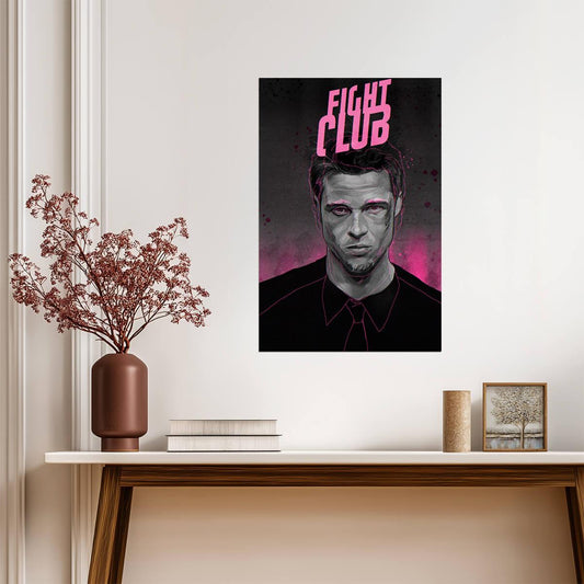Fight Club | Brad Pitt as Tyler Durden Portrait | Movie Poster - Movies & TV Poster