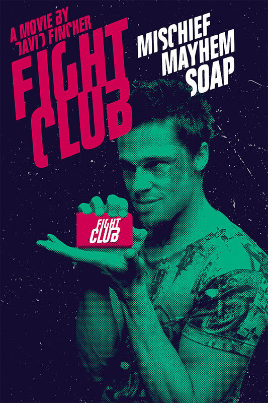 Fight Club | "Mischief Mayhem Soap" Quote Poster | Tyler Durden Art - Movies & TV Poster