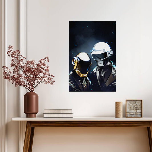 Daft Punk | Band Poster | Electronic Music Art Print