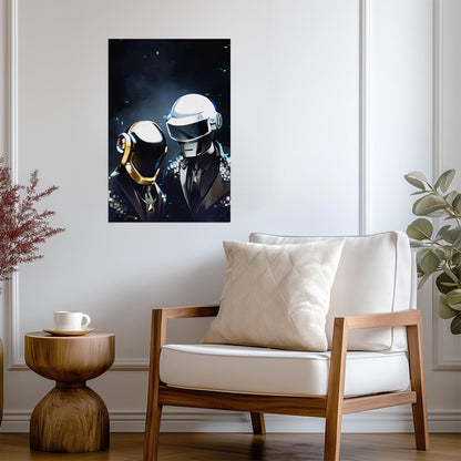 Daft Punk | Band Poster | Electronic Music Art Print