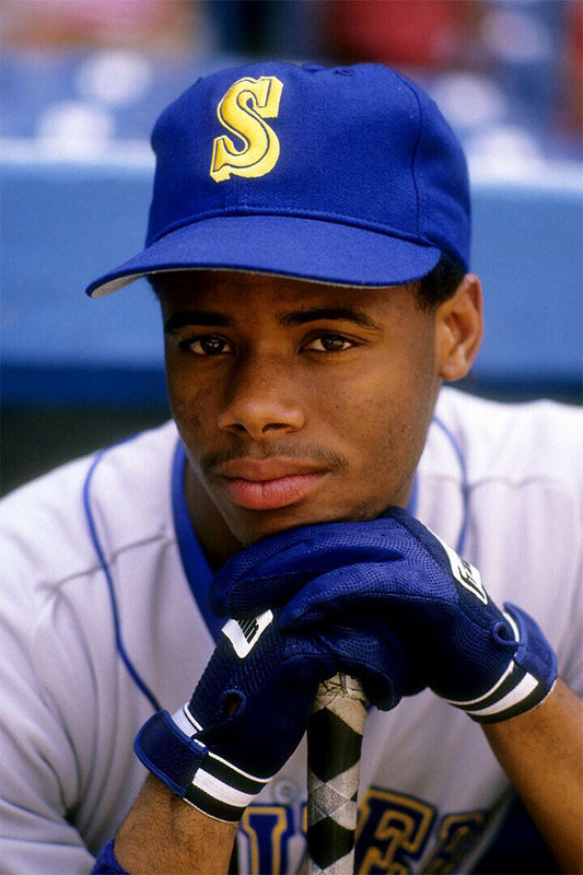 Ken Griffey Jr. Seattle Mariners | Vintage Player Portrait | Baseball Legend Poster - Sports Poster