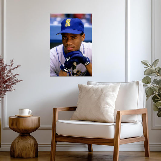 Ken Griffey Jr. Seattle Mariners | Vintage Player Portrait | Baseball Legend Poster - Sports Poster