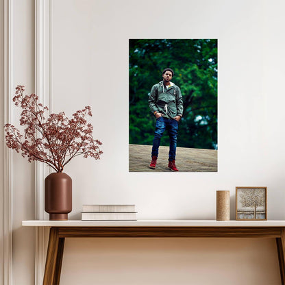 J. Cole 2014 Forest Hills Drive Era | Rapper Poster | Hip Hop Wall Art