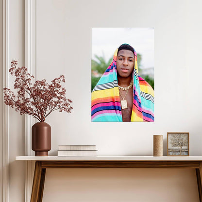 YoungBoy Never Broke Again | Rapper Portrait | Hip Hop Music Poster