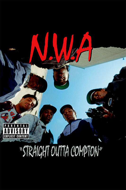 N.W.A. Straight Outta Compton | Album Cover Poster | 80s Hip Hop Wall Art