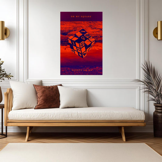 Waterr & K-Sluggah On My Square | Album Cover Poster | Hip Hop Wall Art