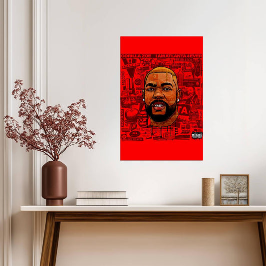 Gorilla Zoe I Am Atlanta 4 Ever | Album Cover Poster | Hip Hop Wall Art