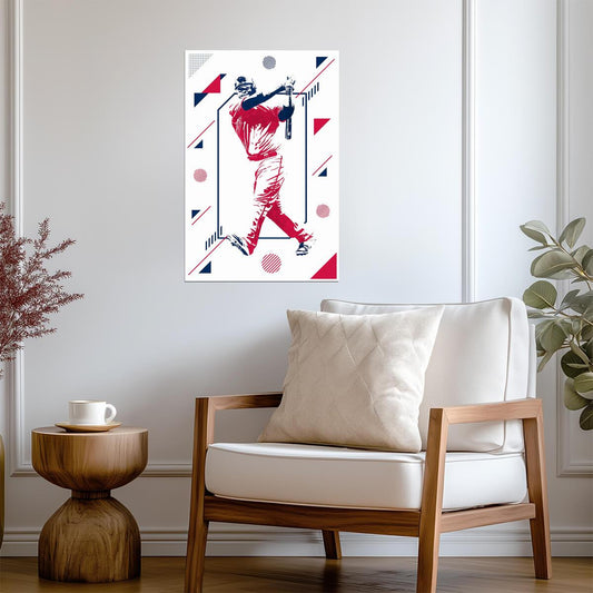 Miguel Sano Minnesota Twins | Geometric Art Style | Modern Baseball Poster - Sports Poster