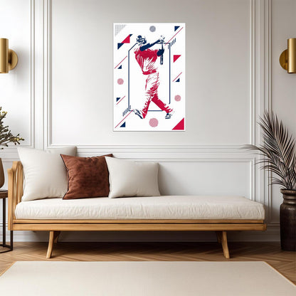 Miguel Sano Minnesota Twins | Geometric Art Style | Modern Baseball Poster - Sports Poster