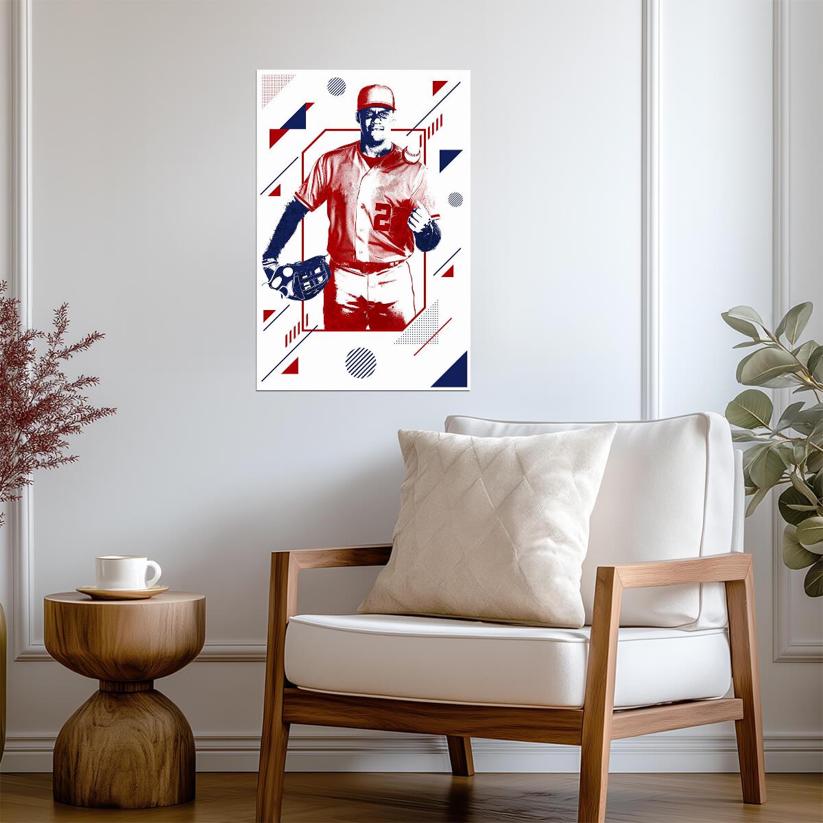 Juan Soto Washington Nationals | Geometric Art Style | Modern Baseball Poster - Sports Poster