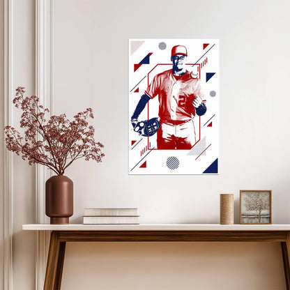 Juan Soto Washington Nationals | Geometric Art Style | Modern Baseball Poster - Sports Poster