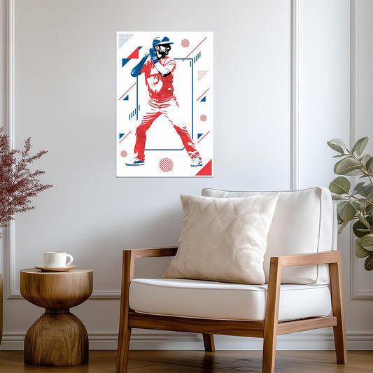 Trea Turner Los Angeles Dodgers | Geometric Art Style | Modern Baseball Poster - Sports Poster