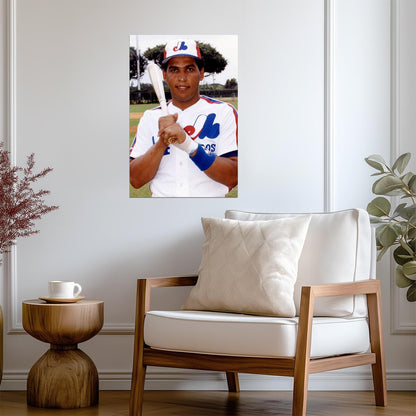 Andres Galarraga Montreal Expos | Vintage Baseball Card Poster | Sports Wall Art - Vintage & Retro Poster