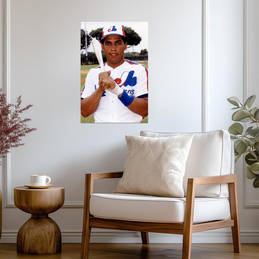 Andres Galarraga Montreal Expos | Vintage Baseball Card Poster | Sports Wall Art - Vintage & Retro Poster