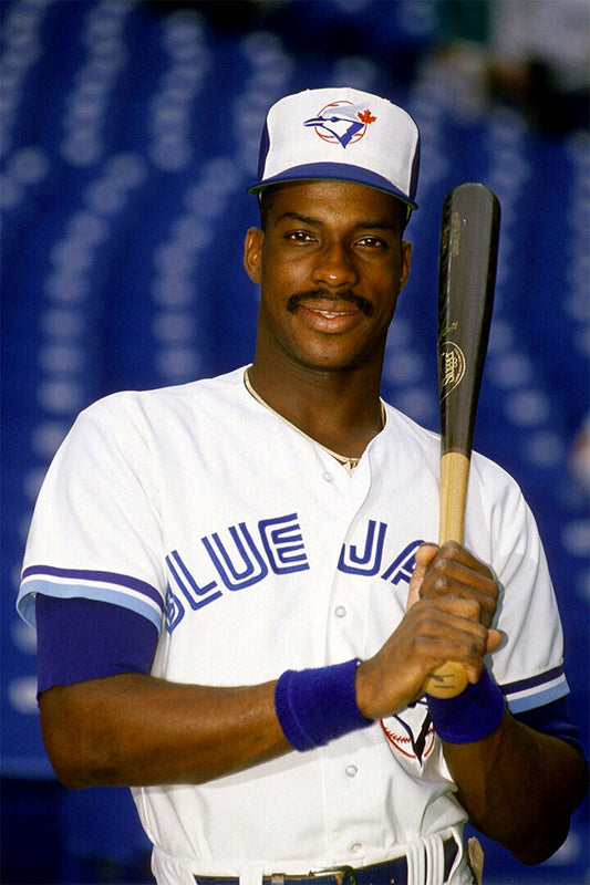 Fred McGriff Batting Stance | Toronto Blue Jays Poster | Vintage Baseball Photo - Vintage & Retro Poster