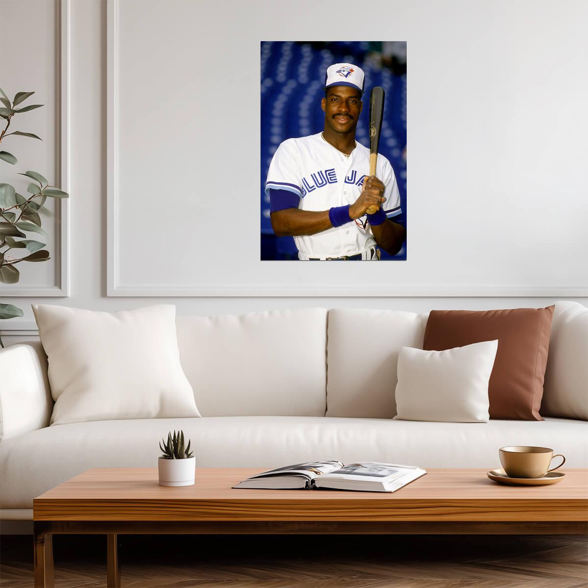 Fred McGriff Batting Stance | Toronto Blue Jays Poster | Vintage Baseball Photo - Vintage & Retro Poster